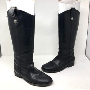 Frye Melissa black pull on boots